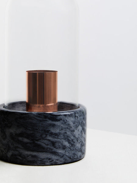 Bell Lamp with Black Marble Base | Lamonte