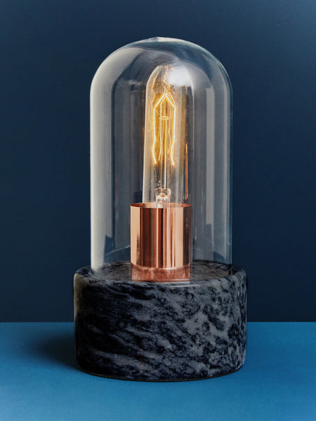 Bell Lamp with Black Marble Base | Lamonte