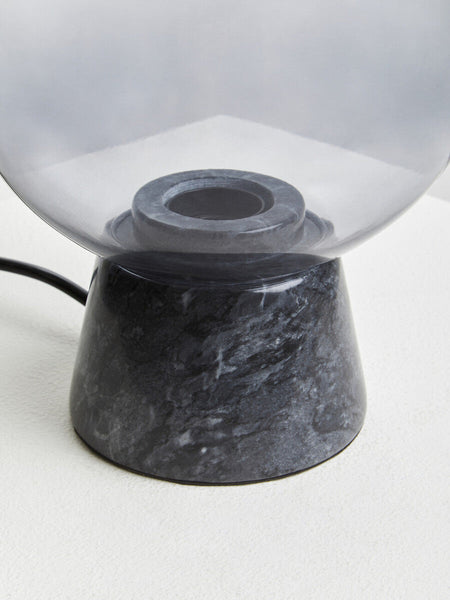 Lamonte Globe Lamp with Black Marble Base