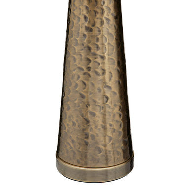Antique Brass Finish Table Lamp with Cream Shade | Spiridon