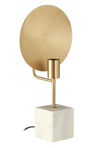 Table Lamp with White Marble Base | Saramis