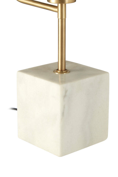Table Lamp with White Marble Base | Saramis