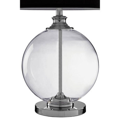 Edna Small Black Linen Shade Table Lamp