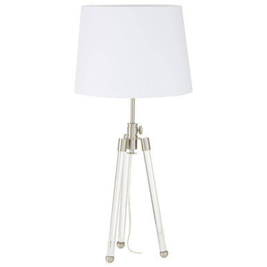 Halia Nickel Finish Table Lamp