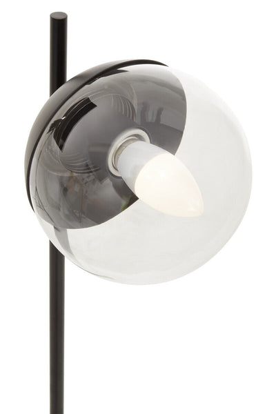 Black Finish Metal Table Lamp with Marble Base | Revive