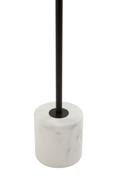 Two Light Black Floor Lamp with Marble Base | Revive