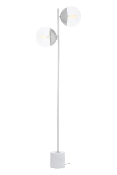 Chrome Finish 2 Light Floor Lamp | Revive