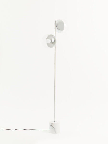 Chrome Finish 2 Light Floor Lamp | Revive