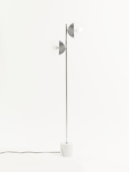 Chrome Finish 2 Light Floor Lamp | Revive