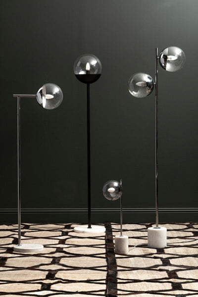 Chrome Finish 2 Light Floor Lamp | Revive