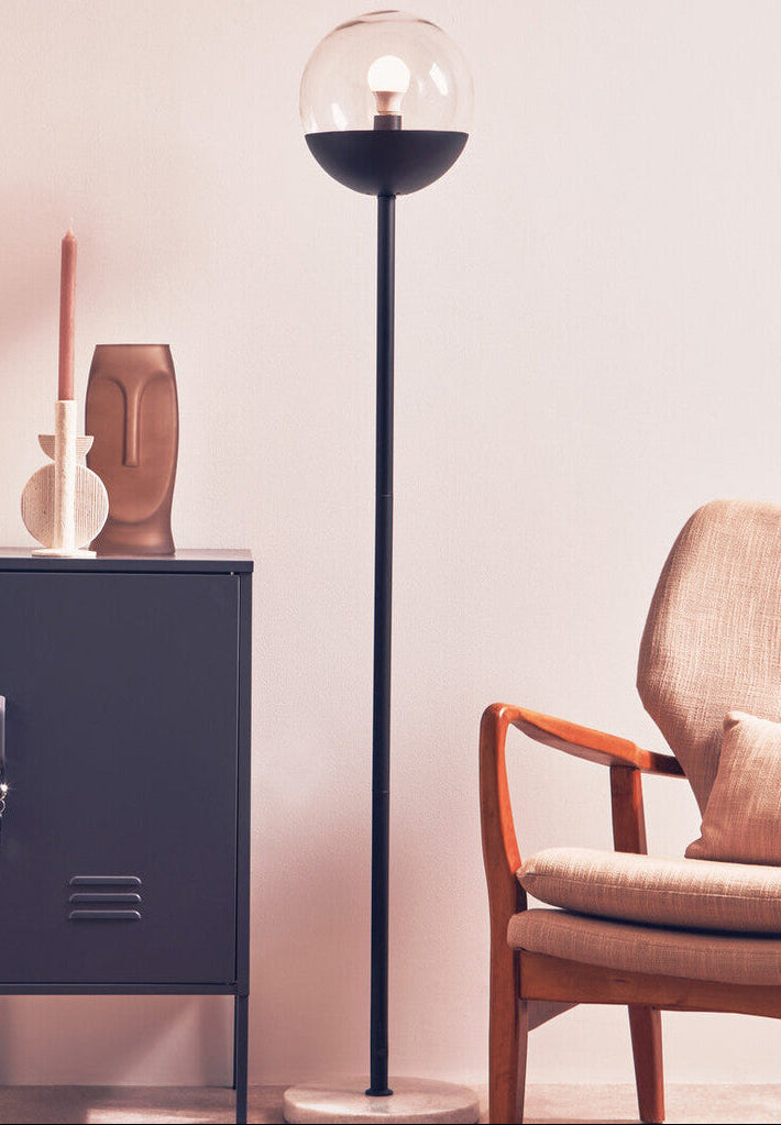 Black Finish Metal Floor Lamp | Revive