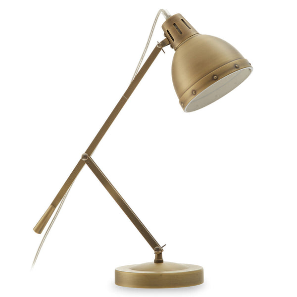 Adjustable  Desk Lamp in Brass Finish | Jasper