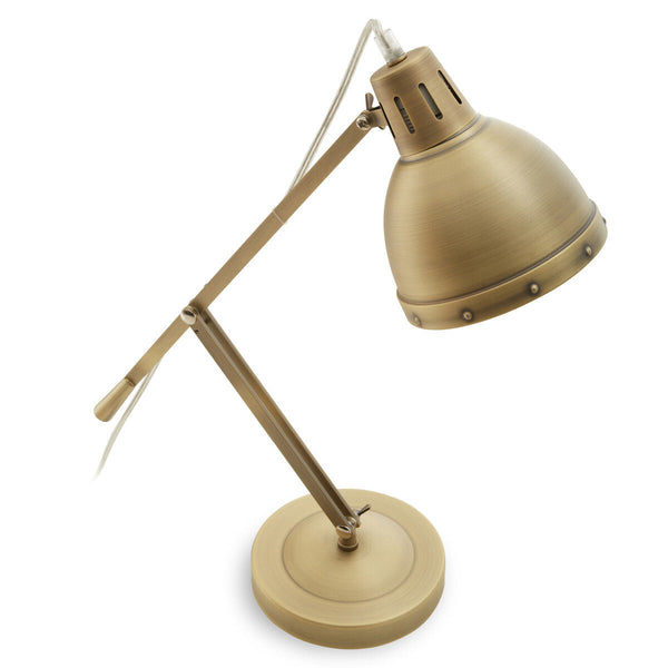 Adjustable  Desk Lamp in Brass Finish | Jasper