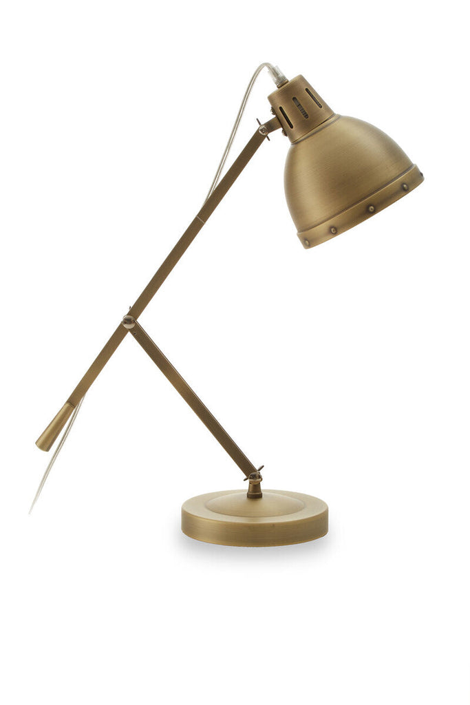 Adjustable  Desk Lamp in Brass Finish | Jasper