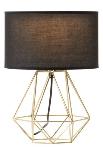 Wyra Black And Gold Finish Table Lamp