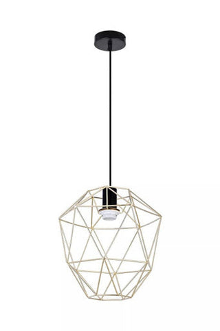 Wyra Champagne Gold Pendant Light