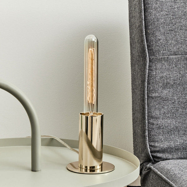 Shiny Brass Finish Table Lamp | Stockholm