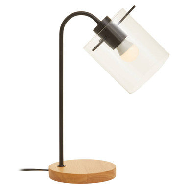 Stockholm Matte Black Curved Table Lamp