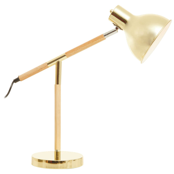 Adjustable Desk Lamp in Shiny Brass Finish | Stockholm