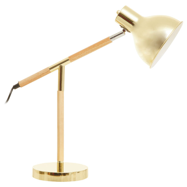 Adjustable Desk Lamp in Shiny Brass Finish | Stockholm