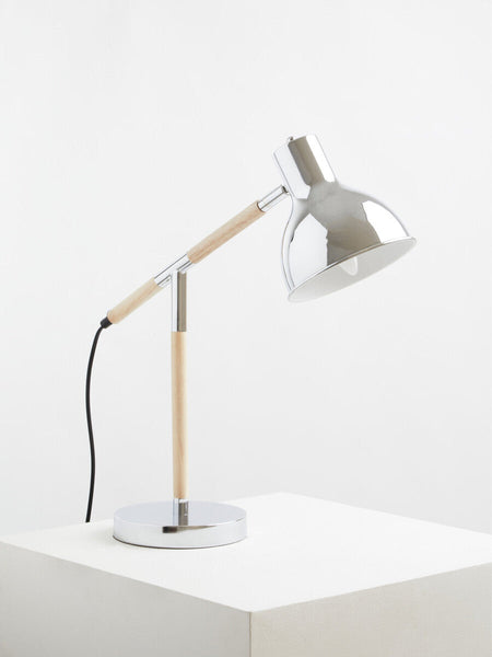 Adjustable Desk Lamp in Chrome Finish | Stockholm