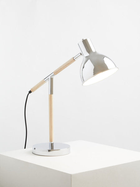Adjustable Desk Lamp in Chrome Finish | Stockholm
