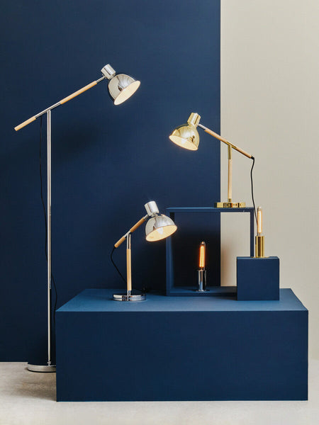 Adjustable Desk Lamp in Chrome Finish | Stockholm