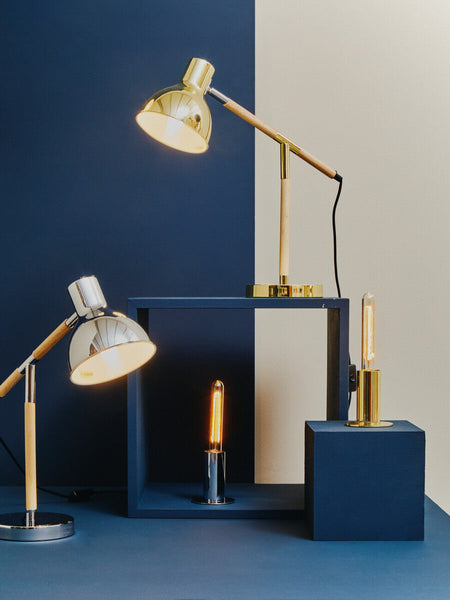 Adjustable Desk Lamp in Chrome Finish | Stockholm