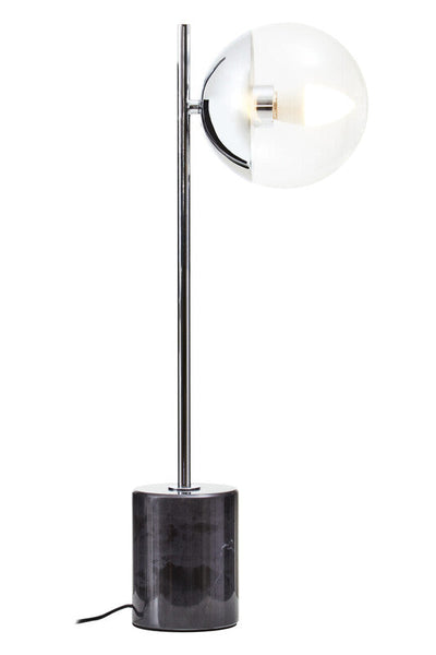 Small Silver Finish Metal Table Lamp | Revive