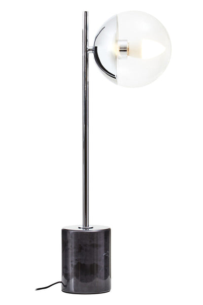 Small Silver Finish Metal Table Lamp | Revive