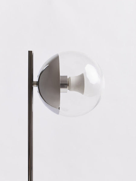 Small Silver Finish Metal Table Lamp | Revive