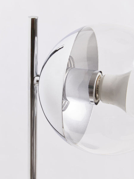 Small Silver Finish Metal Table Lamp | Revive