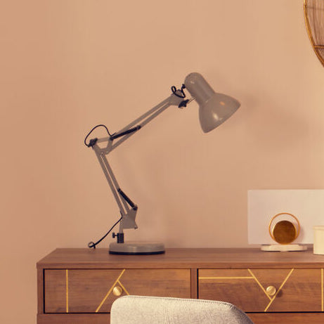 Studio Matte Grey Metal Lamp | Payton