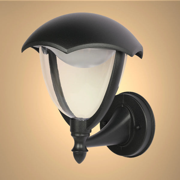 Megan LED Outdoor Lantern Wall Light 6W 3000K Black