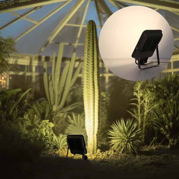 50W Black LED Floodlight PIR Motion Sensor IP65