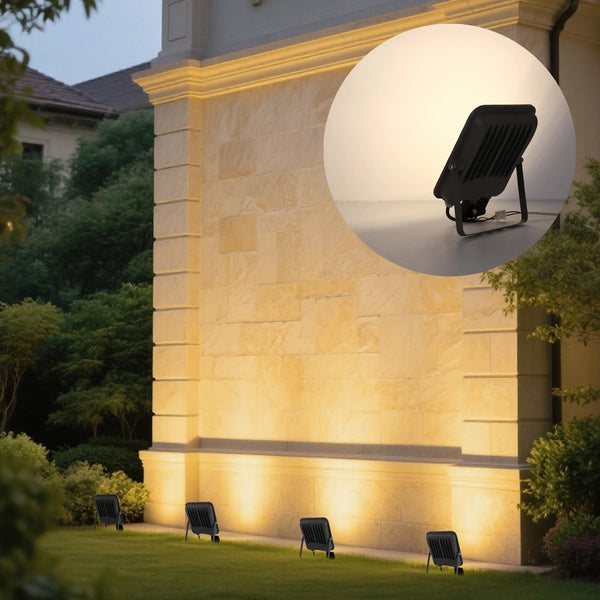 50W Black LED Floodlight PIR Motion Sensor IP65
