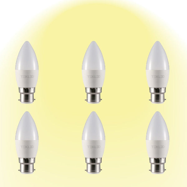 Cetus LED Candle Bulb C37 B22 Bayonet Cap 6W