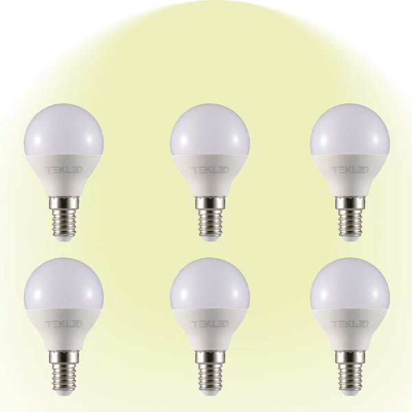 Canes LED Golf Ball Bulb P45 Dimmable E14 Small Edison Screw 6W 6-pack