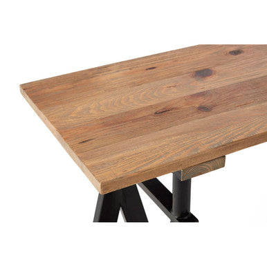 Hampstead Pine Wood And Iron Console Table