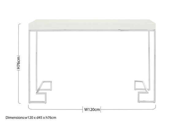 Allure Chrome Console Table