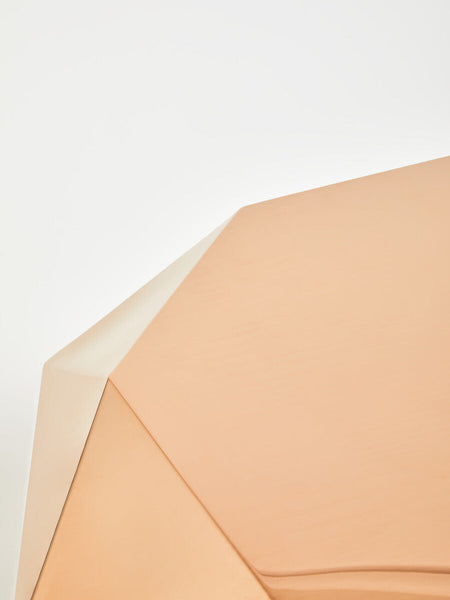 Allure Rose Gold Diamond Cut Coffee Table
