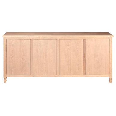 Lyon Oak Wood Sideboard in Washed Grey Finish