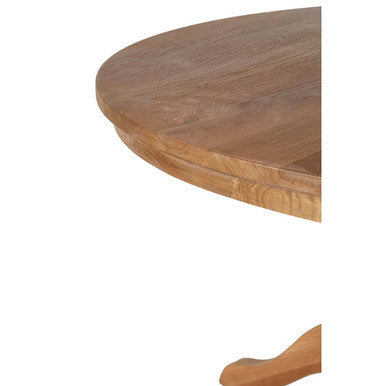 Lyon Natural Oak Wood Round Dining Table