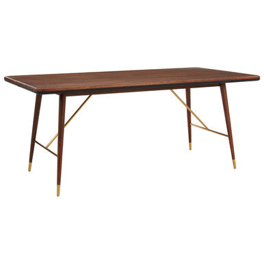 Kenso Walnut Wood Rectangular Dining Table