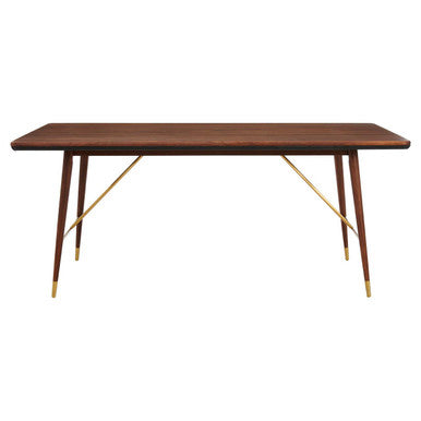 Kenso Walnut Wood Rectangular Dining Table