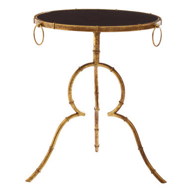 Monroe Black Tempered Glass Side Table