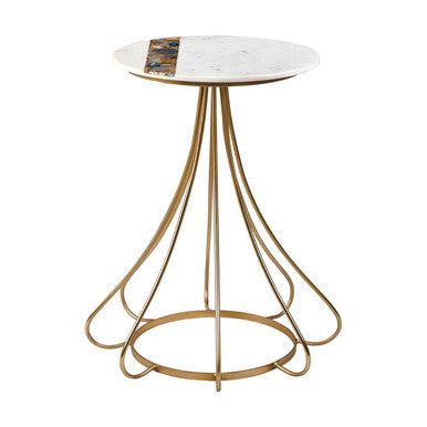 Vizzini Marble And Agate Side Table