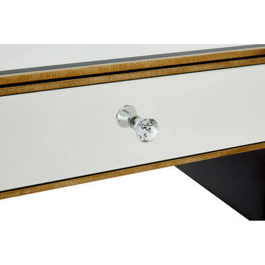 Mirrored Glass Console Table with Five Drawers and Crystal Style Knobs | Knightsbridge