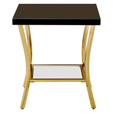 Kensington Townhouse Black Mirrored Side Table