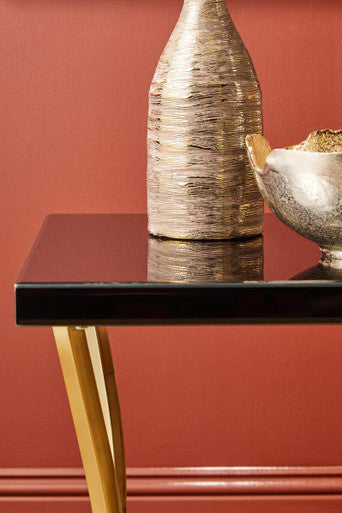 Kensington Townhouse Black Mirrored Side Table